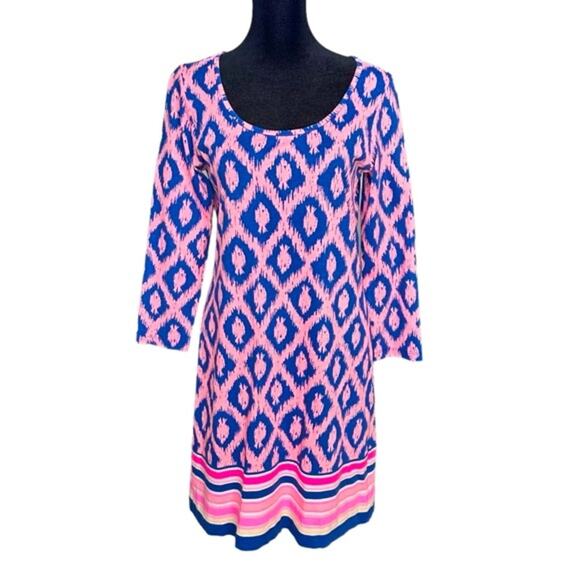 Lilly Pulitzer Beacon Fish Chase Dress in Bomber Blue | Beach Vacation Spring SM - Picture 2 of 14